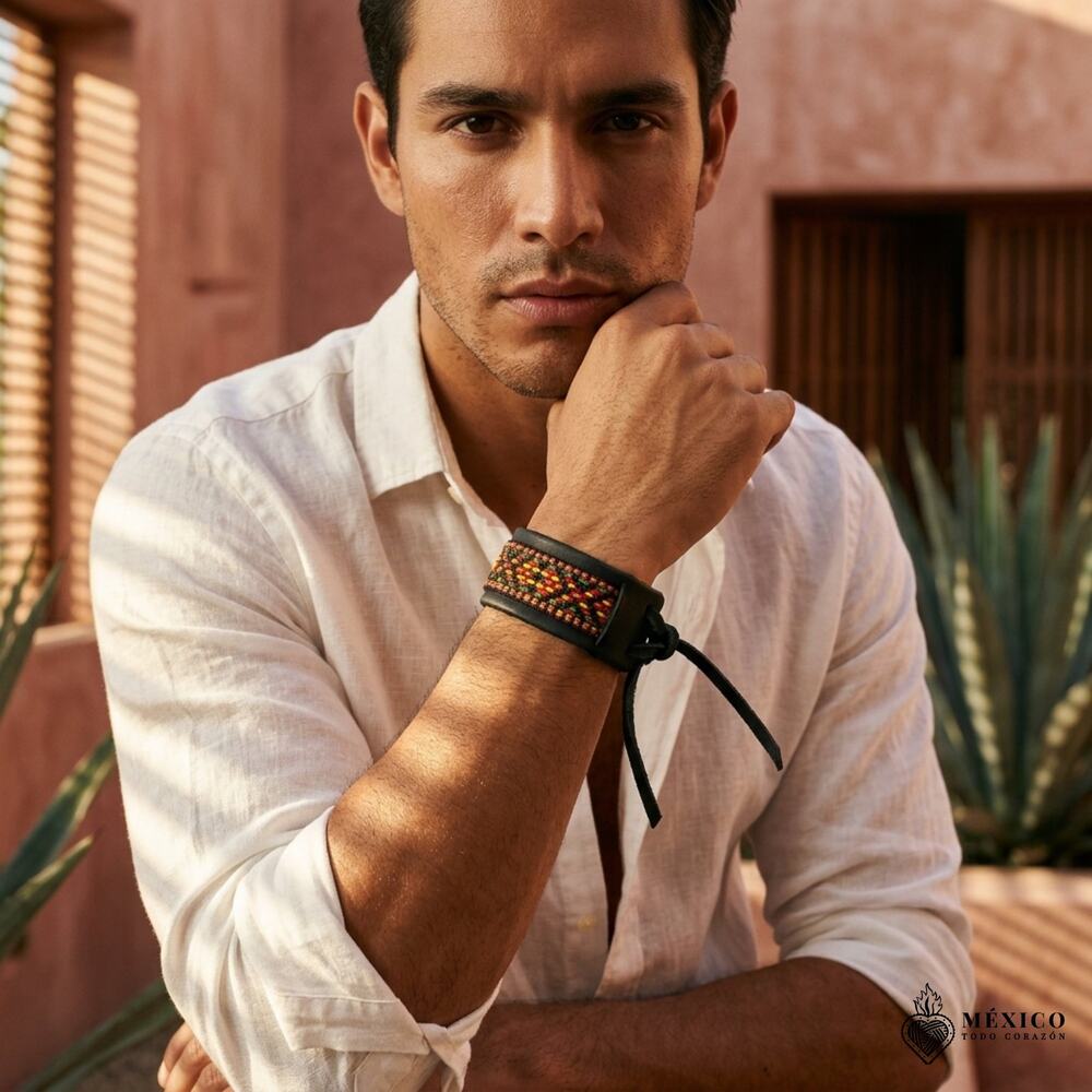 Mexican hand made bracelet  one of a kind  s-med -lg size  00